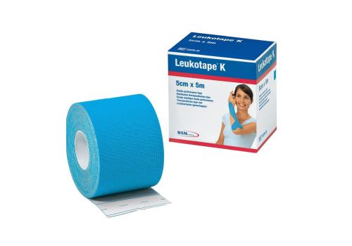 Actimove Leukotape K taping fisioterapico in rotolo blu 5cm x 5 metri