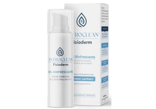 Antroclean Fisioderm gel rinfrescante azione immediata sollievo prolungato 50ml