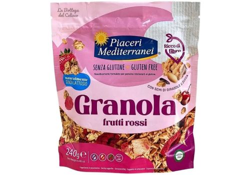Piaceri Mediterranei Granola frutti rossi senza glutine 240 grammi