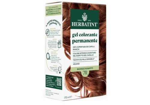 Herbatint gel colorante permanente 7r colore biondo ramato 170ml
