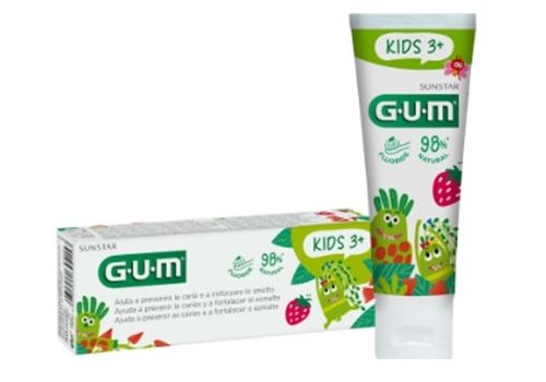 Gum Kids Monster dentifricio per bambini da 3 a 6 anni gusto fragola 50ml
