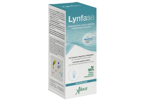 Lynfase integratore per il drenaggio dei liquidi corporei e il benessere vascolare concentrato fluido 180 grammi