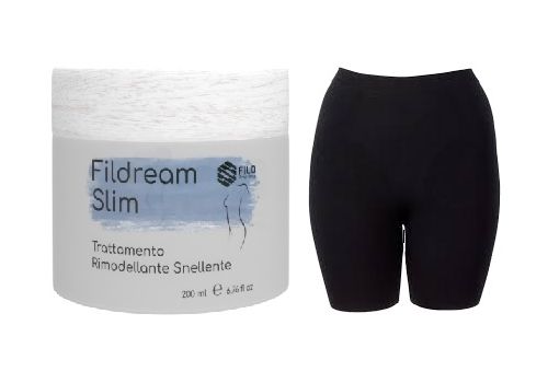 Fildream Slim trattamento rimodellante snellente crema 200ml + shorts taglia l/xl