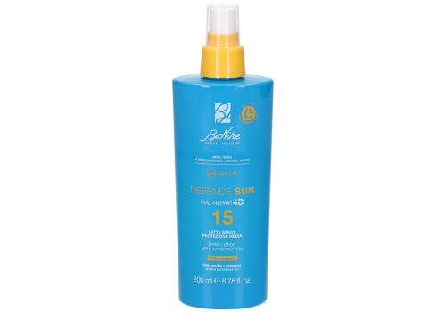 Bionike defence sun pro repair 4d spf 15 latte spray protezione media 200ml