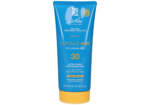 Bionike defence sun pro repair 4d spf 30 latte solare fluido protezione alta 200ml