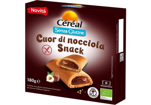 Céréal Cuor di nocciola snack senza glutine 180 grammi
