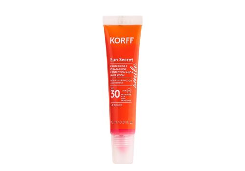 Korff Sun Secret Smile spf 30 protezione e idratazione lip color 15ml
