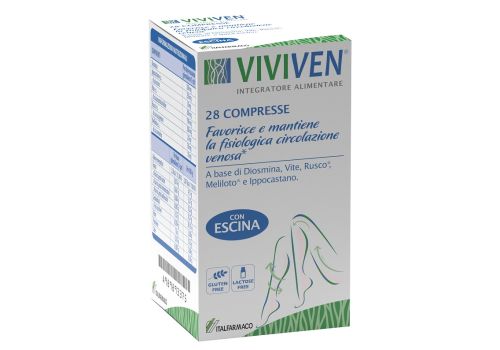 Viviven integratore per favorire e mantenere la fisiologica circolazione venosa 28 compresse