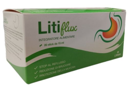 Litiflux integratore per il benessere dell'apparato digerente 20 stick da 15ml