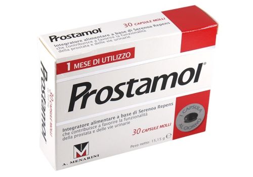 Prostamol integratore per la funzionalità della prostata e delle vie urinarie 30 capsule molli