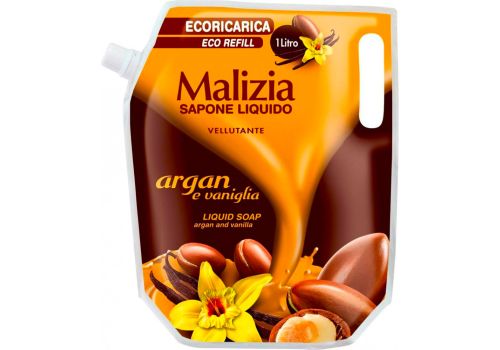 Malizia Sapone Liquido per le mani Argan e Vaniglia Ricarica 1 litro