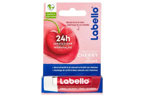 Labello cherry shine balsamo labbra idratante stick 4,8 grammi
