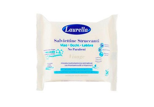 Laurella Visage salviettine struccanti per viso occhi e labbra 20 pezzi