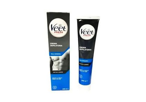 Veet Men crema depilatoria per corpo e petto pelli sensibili 200ml