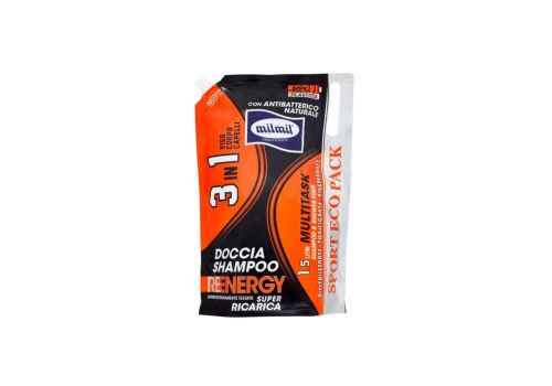 Mil Mil Doccia Shampoo Reenergy 3in1 Viso Corpo Capelli Ricarica 1,5 litri