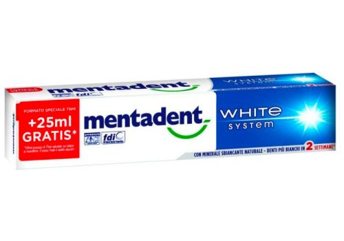Mentadent White System dentifricio sbiancante e protettivo 100ml