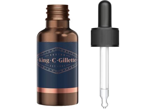 King C.Gillette olio idratante per la cura della barba 30ml