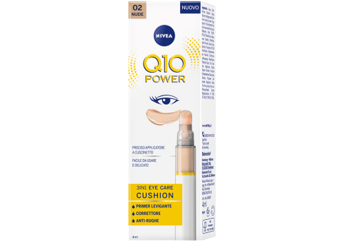 Nivea Q10 Power 3 in 1eye care cushion 02 nude contorno occhi colorato 4ml