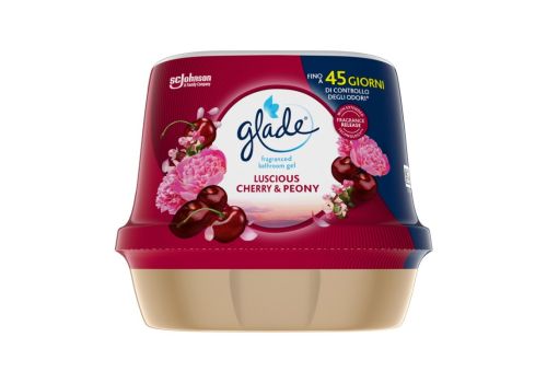 Glade gel profumatore bagno luscious cherry e peony 180 grammi
