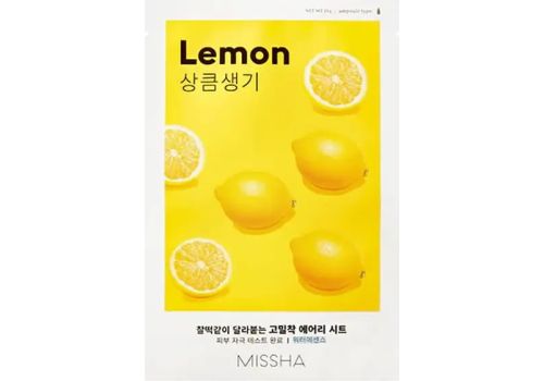 Missha sheet mask lemon maschera viso illuminante 19 grammi