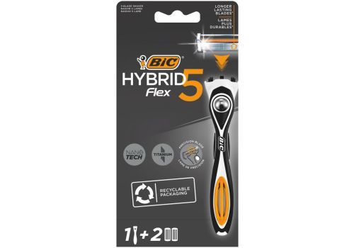 Bic Hybrid Flex 5 rasoio a 5 lame manico + 2 ricariche