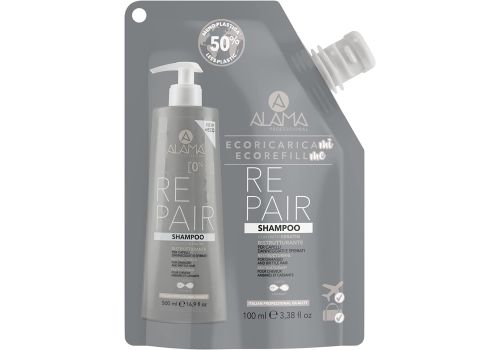 Alama Eco-Refilline shampoo ristrutturante repair capelli danneggiati e sfibrati 100ml
