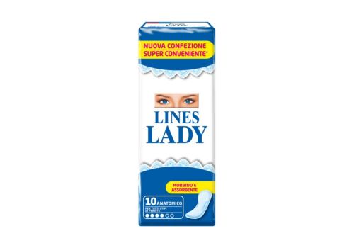 Lines Lady Normale assorbenti anatomici comfort quotidiano 10 pezzi