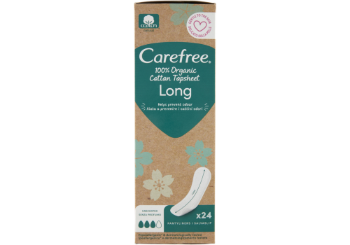 Carefree Organic Long salva slip 24 pezzi