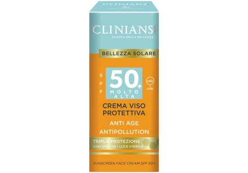 Clininas Bellezza Solare spf 50+ crema viso protettiva anti age 50ml
