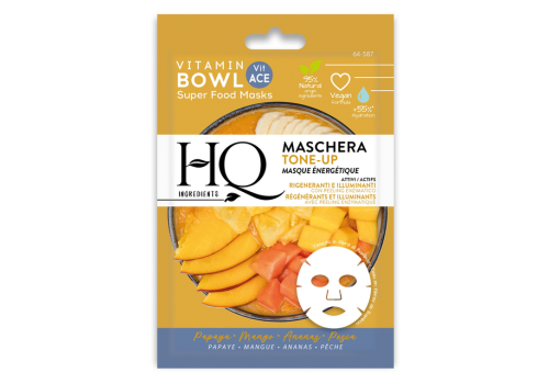 HQ bowl tone up maschera tessuto azione illuminante 15ml