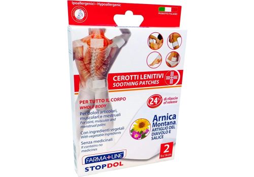 Farmaline cerotti lenitivi per tutto il corpo dolori muscolari e articolari 2 pezzi