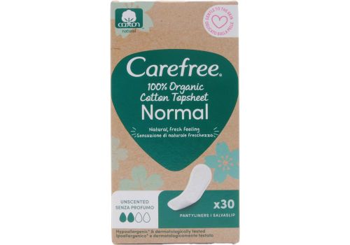 Carefree Organic Cotton salva slip 30 pezzi