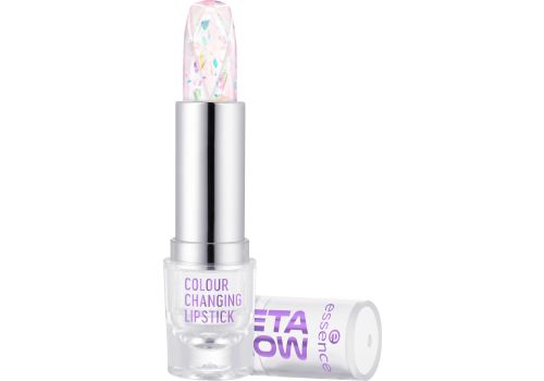 Essence meta glow colour changing lipstick rossetto lucidalabbra effetto cambio colore 3,4 grammi