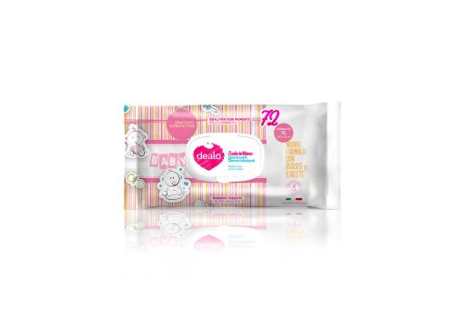 Dealo salviettine xl igienizzanti burro karite 72 pezzi