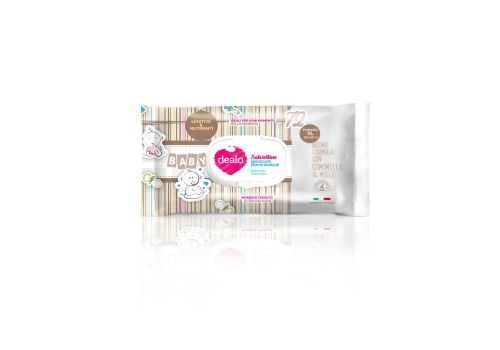 Dealo salviettine xl igienizzanti camomilla miele 72 pezzi