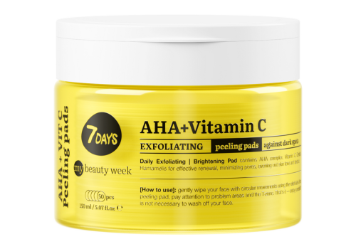 My beauty Week 7 Days aha + vitamin c pad peeling esfolianti 50 pezzi 150ml