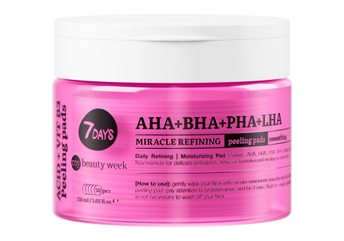 My beauty Week 7 Days aha + bha + pha + lha pad peeling esfolianti 50 pezzi 150ml