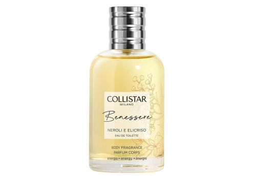 Collistar benessere neroli e elicriso eau de toilette unisex natural spray 100ml