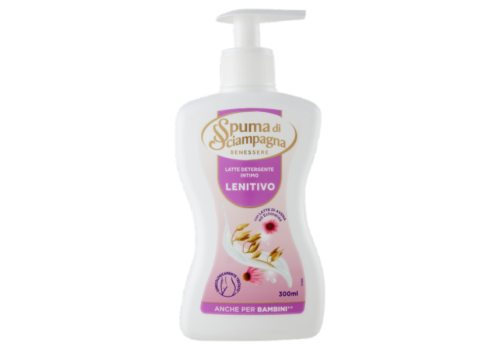 Spuma di Sciampagna latte detergente intimo lenitivo e delicato 300ml