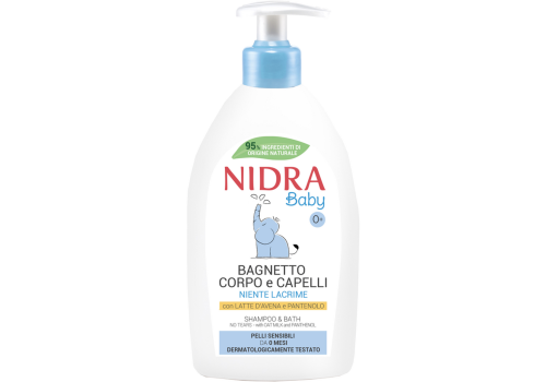 Nidra baby bagnoschiuma corpo capelli delicato 500ml