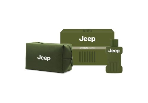 Jeep adventure cofanetto con eau de toilette uomo 100ml + beauty case