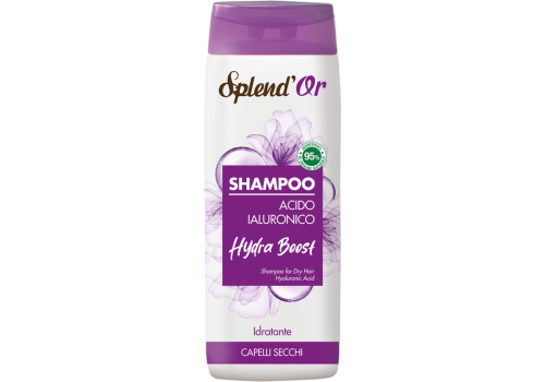 Splend'Or shampoo idratante capelli secchi acido ialuronico 300ml