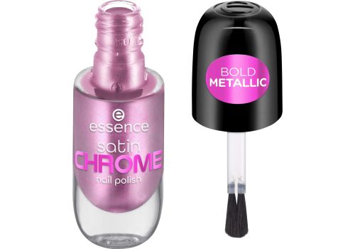Essence satin chrome 02 artificial pinktelligence smalto unghie cromato 8ml