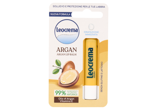 Leocrema argan balsamo labbra dratante nutriente e protettivo 5,5ml