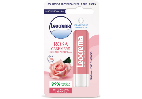 Leocrema rosa balsamo labbra dratante nutriente e protettivo 5,5ml