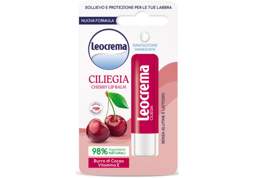 Leocrema ciliegia balsamo labbra dratante nutriente e protettivo 5,5ml