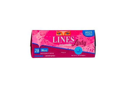 Lines Intervallo Lady maxi proteggislip distesi comfort duraturo 28 pezzi