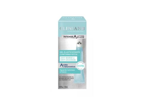 Clinians Intense A Lifting Rughe Gel Elasticizzante Contorno Occhi Anti-Borse E Anti-Occhiaie con Acido Ialuronico 15ml