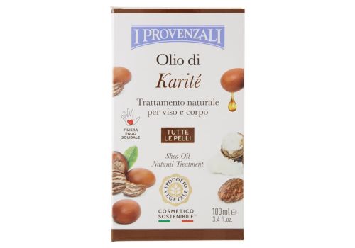 I Provenzali olio di karité puro 100% trattamento naturale nutriente per viso e corpo 100ml