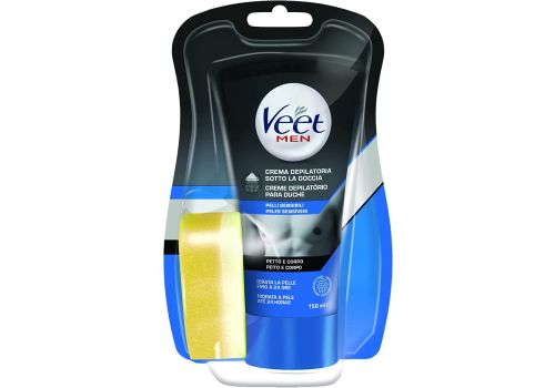 Veet Men sotto la doccia crema depilatoria pelli sensibili 150ml